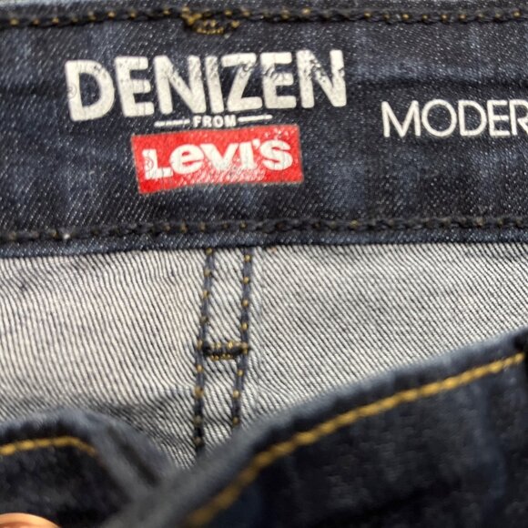 Denizen Levi’s Women's Dark Blue Denim Capri Jeans Stretch Slim Fit Sz 4 - Picture 7 of 10